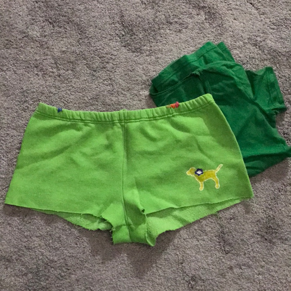 Lime Short shorts